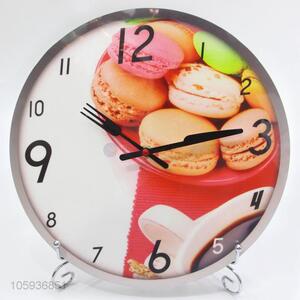 Popular Colorful Dessert Pattern Round Wall Clock