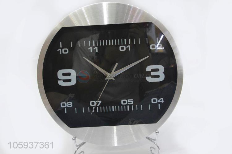 Custom Household Round Aluminium Alloy Wall Clock