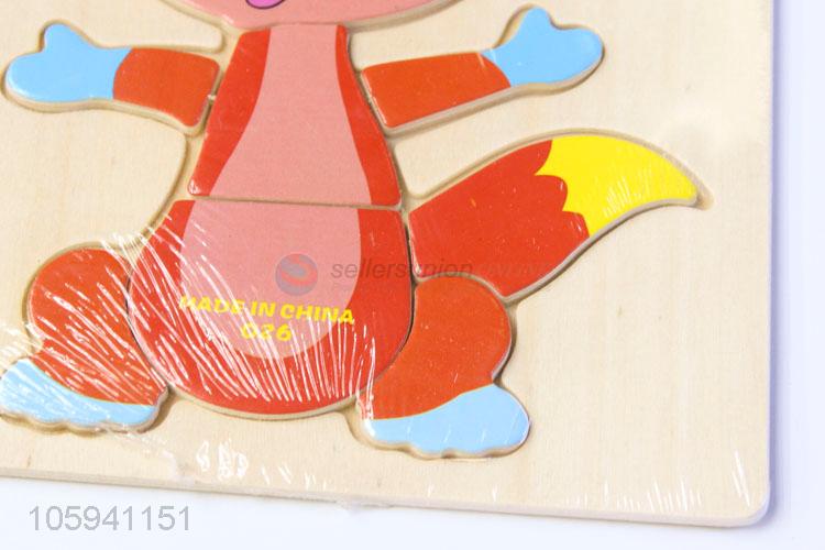 High Quality Educational Color Cartoon Toddlers 3D Jigsaw Puzzle