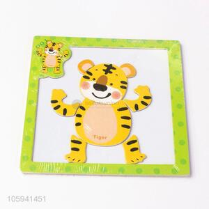 Cheap Professional Cartoon Magnetic Wooden DIY Jigsaw Puzzle for Kids