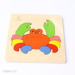 Best Sale Toys for Baby Colorful Crab Wooden Puzzle