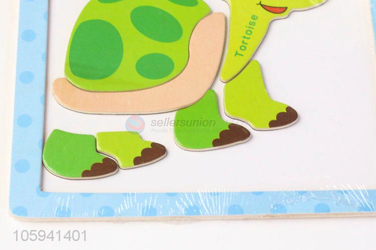 Best Popular Cartoon Tortoise Wooden Educational Toys Magnetic Puzzle