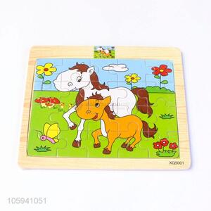 Best Sale Cartoon Animal Wooden Puzzle Early Learning Toy