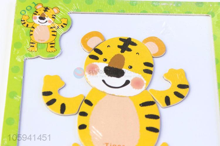 Cheap Professional Cartoon Magnetic Wooden DIY Jigsaw Puzzle for Kids