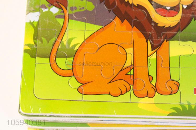 Wholesale Cheap Cartoon Animal Toys Wooden Puzzle For Kids