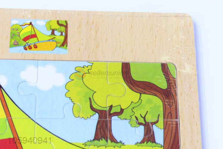 Good Factory Price Cartoon Pattern Educational Wood Puzzle for Baby