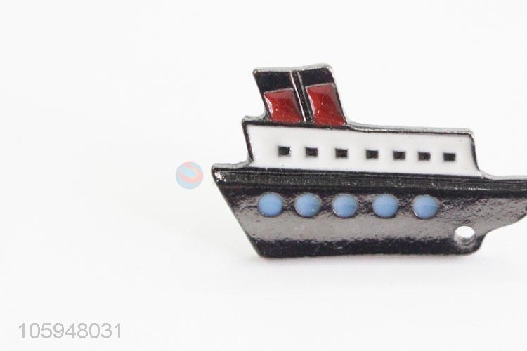 Direct Factory Ship Shape Alloy Brooch