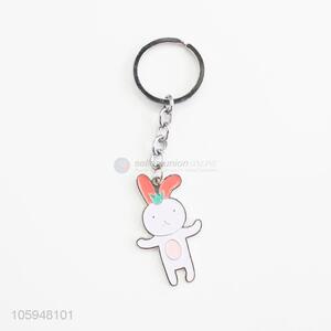 Factory Promotional Cartoon Rabbit Alloy Keychain