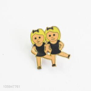 Best Price Two-girl Shape Brooch