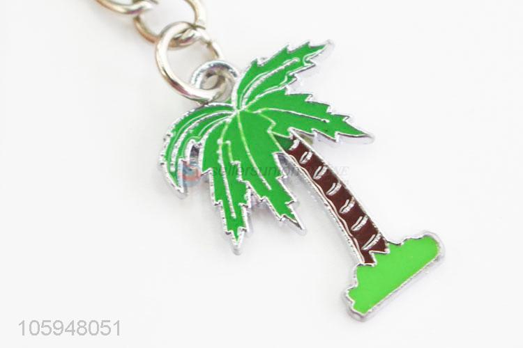 Factory Price Coconut Tree Alloy Keychain