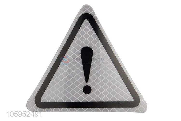 Car Trunk Lid Warning Exclamation Point Triangle Reflective Sticker