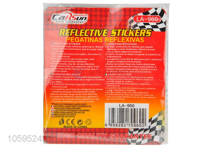 Car Trunk Lid Warning Exclamation Point Triangle Reflective Sticker
