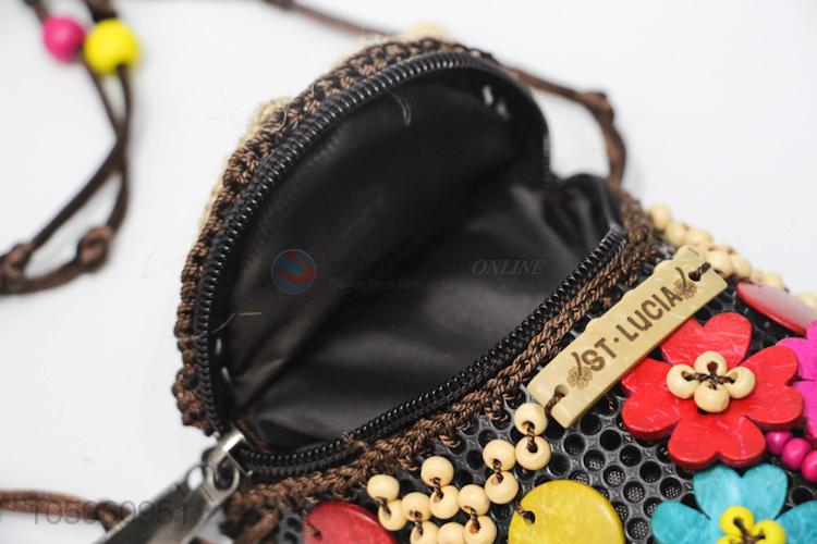 New Design Handmade Beads Coin Bag Ladies Phone Bag