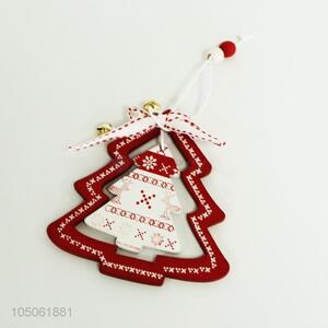 High sale Christmas tree shape wooden pendants for decoration