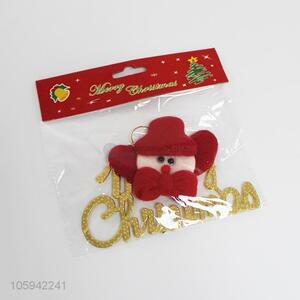 Hot selling christmas decoration plastic and nonwovens material pendant