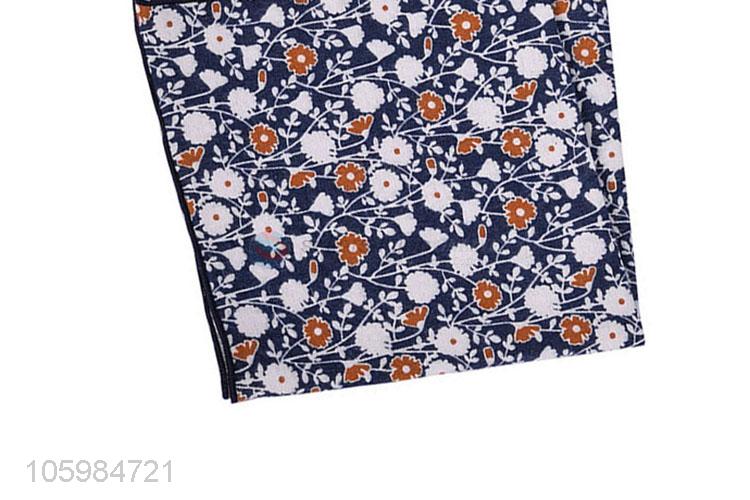 Best quality 25*25cm custom men cotton suit pocket square