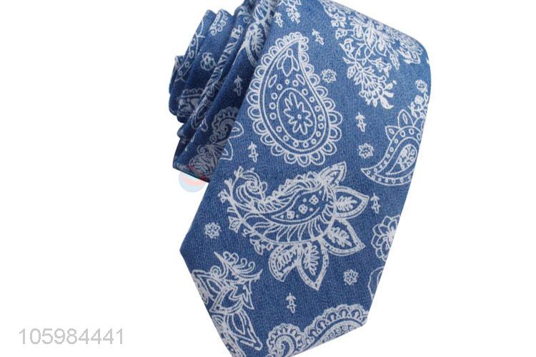 OEM factory custom logo 100% cotton men's neckties