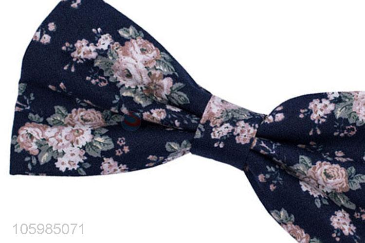Low price fashion beautiful floral print bow tie