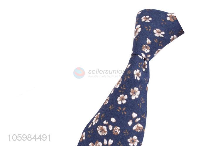 Good sale men's skinny tie floral print necktie