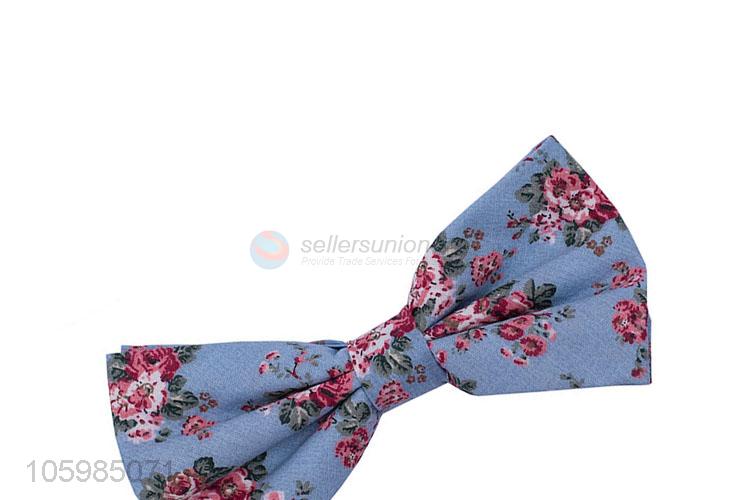 Low price fashion beautiful floral print bow tie
