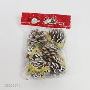 Recent design Christmas decoration plastic pine cone