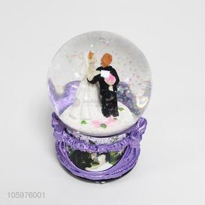 Customized snow ball for wedding souvenirs gift resin Craft