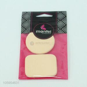 Customized 2pcs cosmetic makeup sponge powder puff
