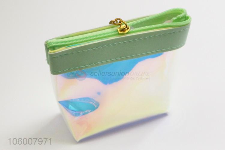Premium quality laser pvc change purse coin case mini pouch