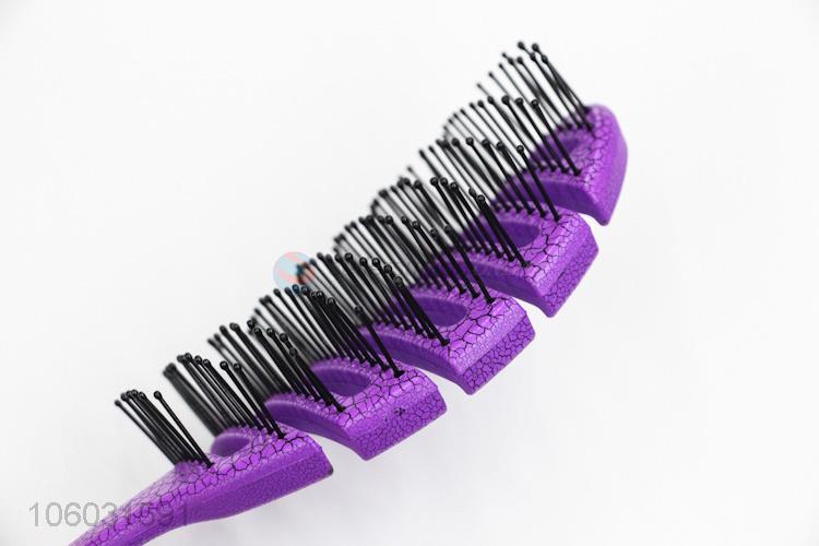 Unique Design Colorful Hair Brush Plastic Hair Comb