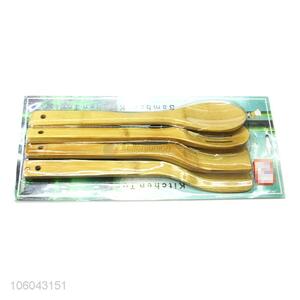 Promotional 100% bamboo kitchen utensils pancake turner set