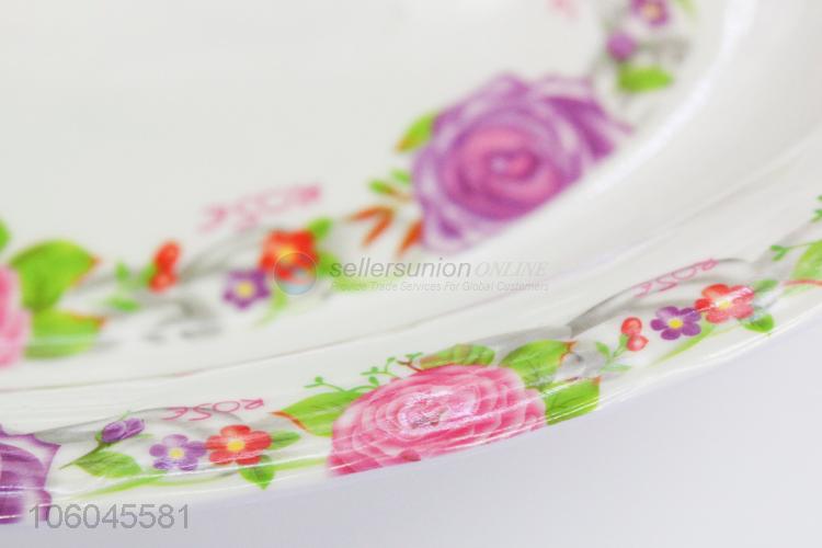 Wholesale melamine plastic noodle soup bowls flowers print