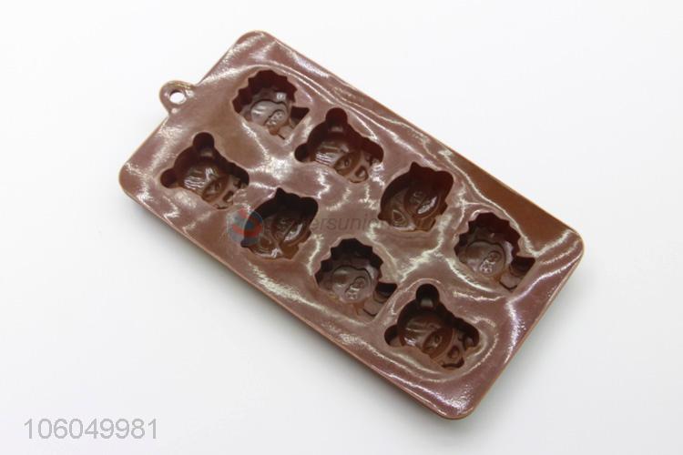 Wholesale animal shape food grade 8 cavity silicone chocolate mold