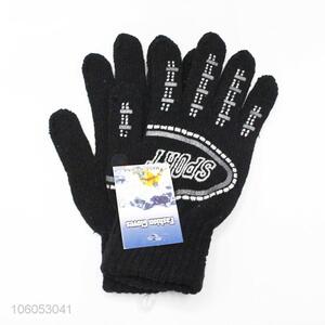 Direct factory cotton yarn dispensing non-slip breathable flexible knitted gloves