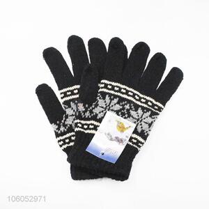 Best price winter warm thick men 5 fingers gloves