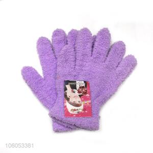Factory price microfiber knitted glove for children