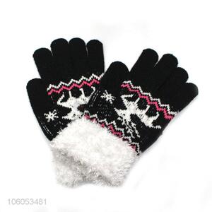 New products women winter warm knitting gloves