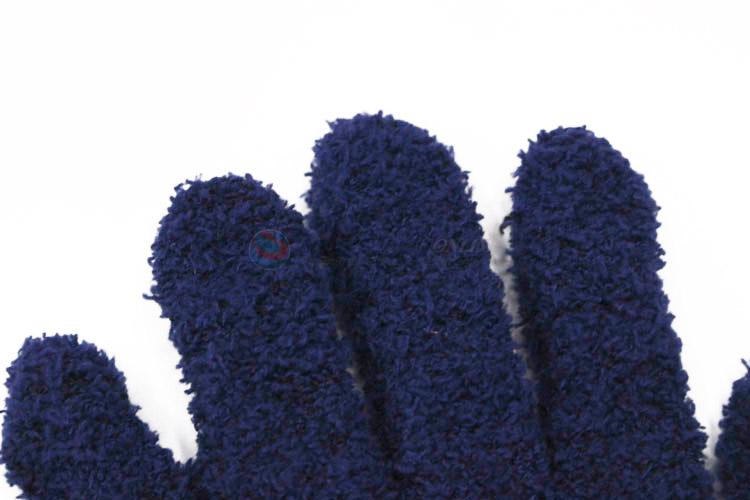 Top selling solid color microfiber knitted soft magic glove