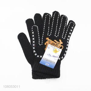 Cheap price men winter warm dispensing non-slip knitted gloves