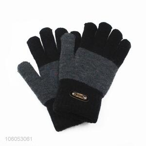 Fashion imitation cashmere men winter warm gloves