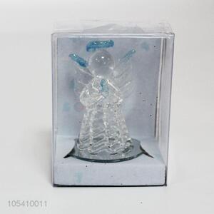 Wholesale custom clear glass Christmas angel ornament