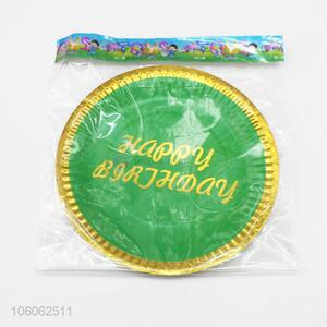 Popular Wholesale Birthday Happy Pattern Party Decoration Paper Plate