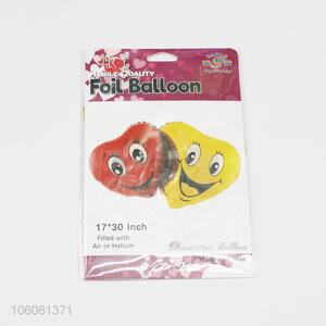 Popular Promotional Double Love Sahoe Smiley Face Foil Balloon