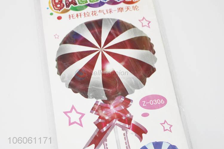 High Quality Spiral Windmill Types of Party Foil Balloon with Base