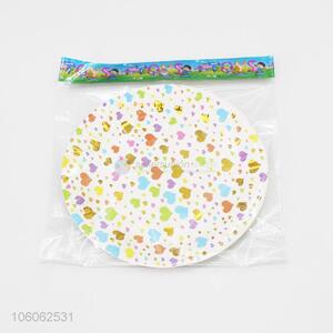High Quality Love Pattern Paper Plate Party Supplies