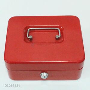 Fashion metal cash box cash safe with lock