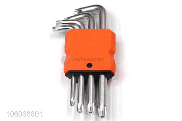 Superior quality 9pcs steel torx hex key wrench allen wrench