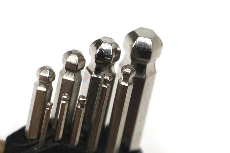 High quality 9pcs steel ball end hex wrench allen wrench