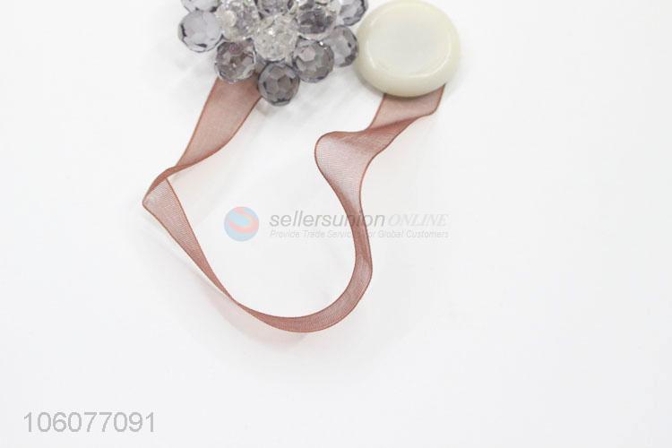 Recent design furniture decoration floral megnetic curtain tieback