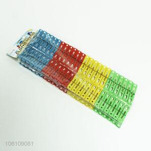 Excellent quality 48pcs colorful plastic clothes pegs