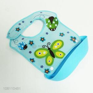 Cute design waterproof pvc baby bibs